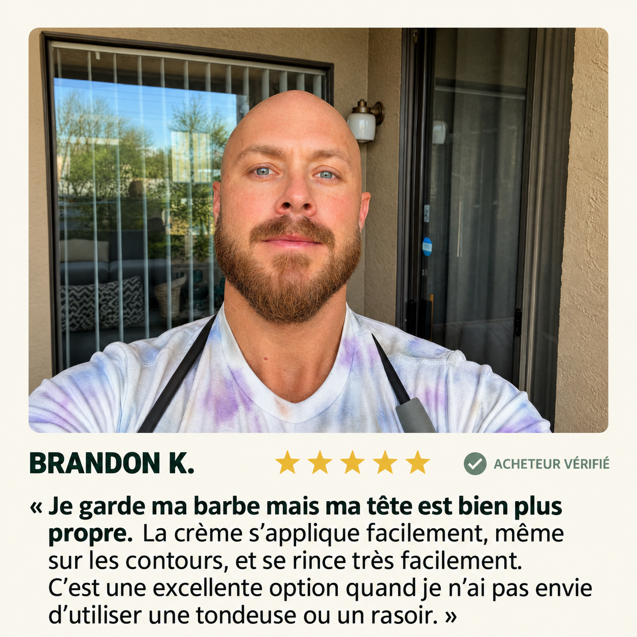 Crème dépilatoire Visage, Barbe & Crâne