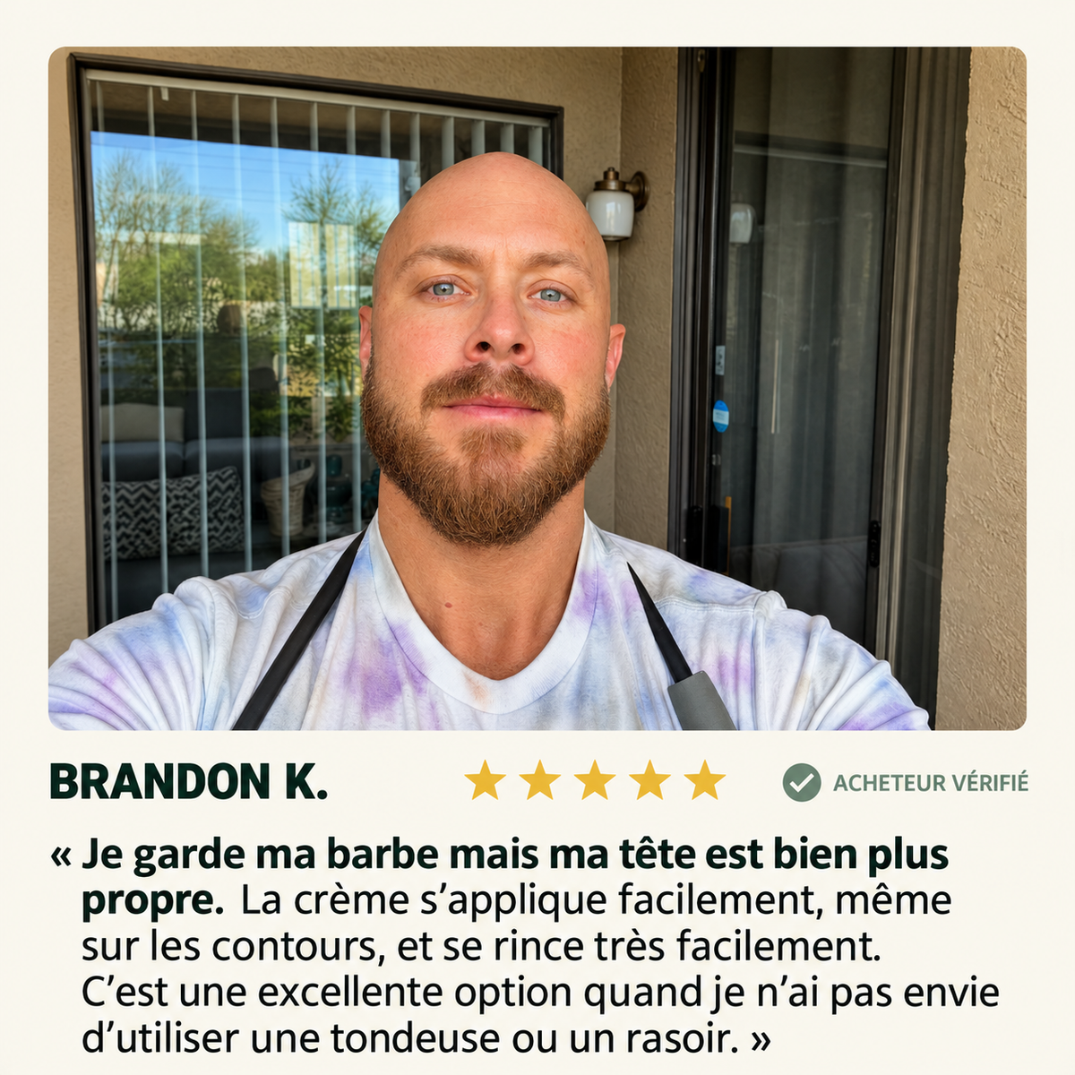 Crème dépilatoire Visage, Barbe & Crâne
